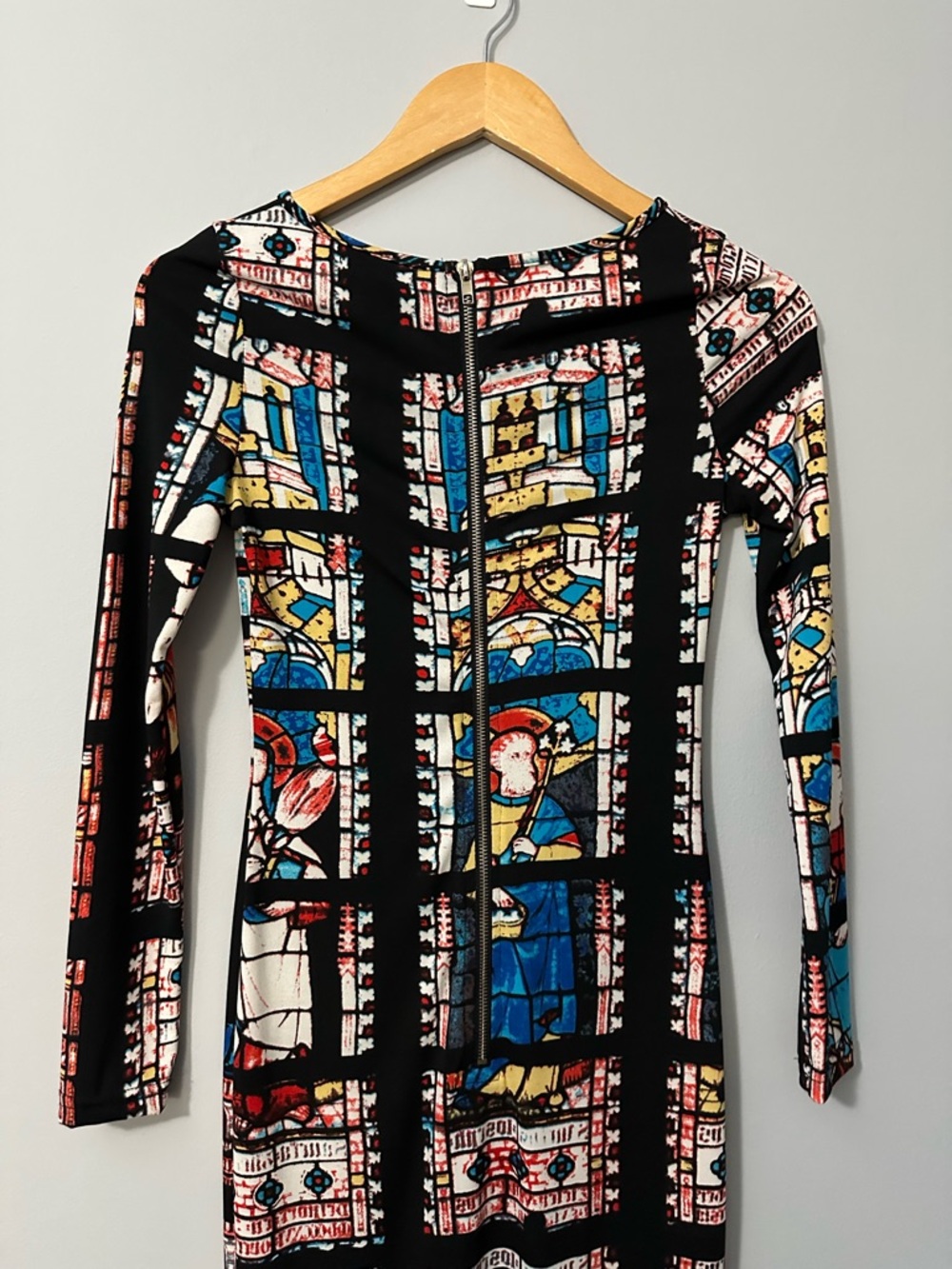 Urban Outfitters Glamorous Rare Stained Glass Midi Dress Sz S Artcore Gothic - Picture 8 of 14